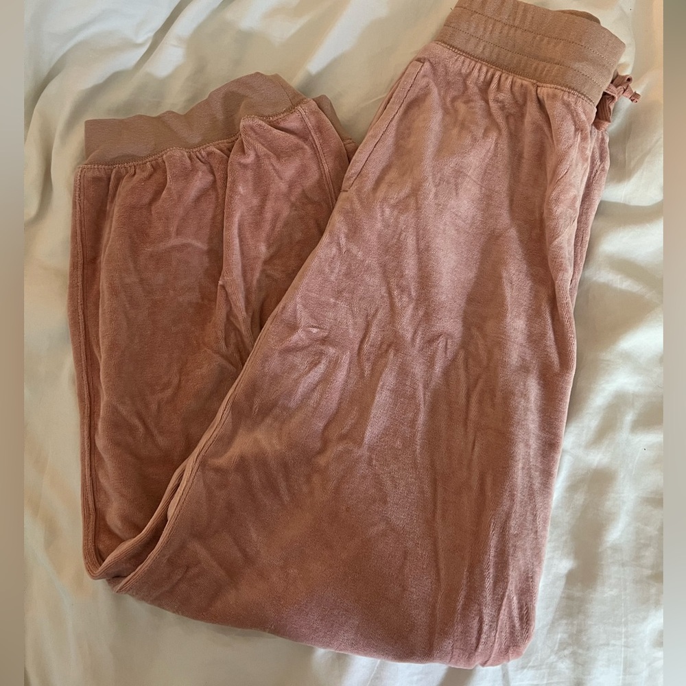 DUSTY ROSE, TAPERED SWEATPANTS